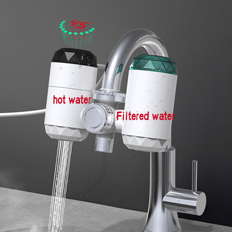 Electric online heater filter